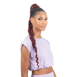 FreeTress Equal Drawstring Ponytail Box Braided Jumbo Braid Goddess Ponytail 30" (4)