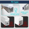 Hexagon LED Lights Power Cord with Switch Hexagon Garage Lights