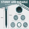 60 PCS 7.5 Inch Christmas Light Stakes Plastic Light Stakes