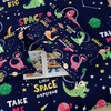 lneffble Dinosaurs in Space Full Comforter Set，Full Size Bedding Set