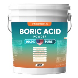 Boric Acid Powder 20 lb – 99.9% Pure Fine Powder, Technical Grade