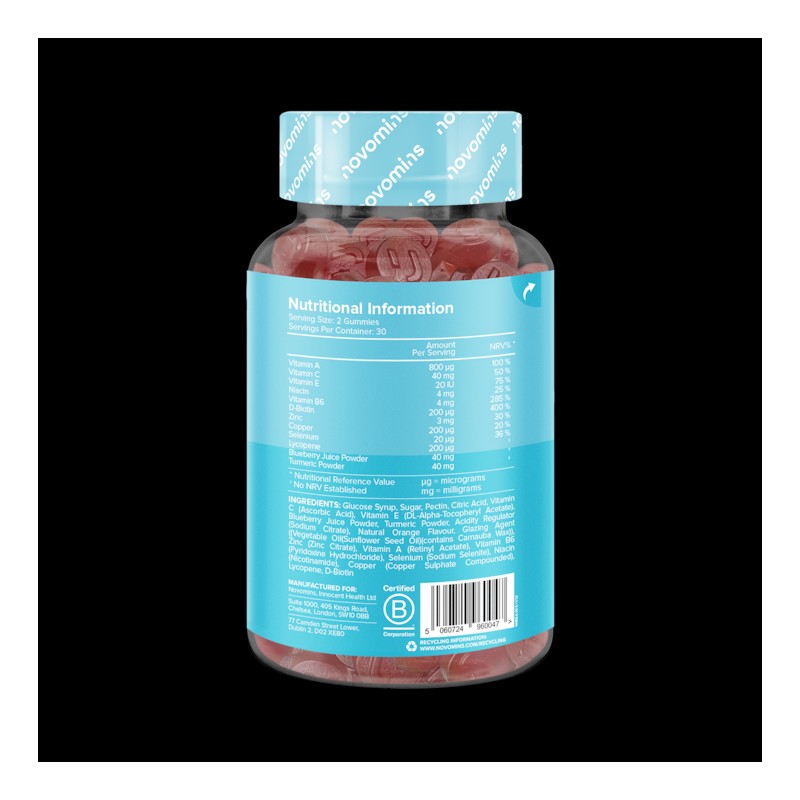 Novomins Orange Flavoured Beauty 60 Gummies