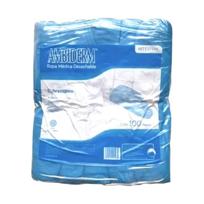 Ambiderm Cubrezapato Desechable Ambiderm Azul 500 Pzas