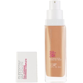Maybelline Super Stay Full Coverage Liquid Foundation Makeup, Honey, 1 Fl Oz