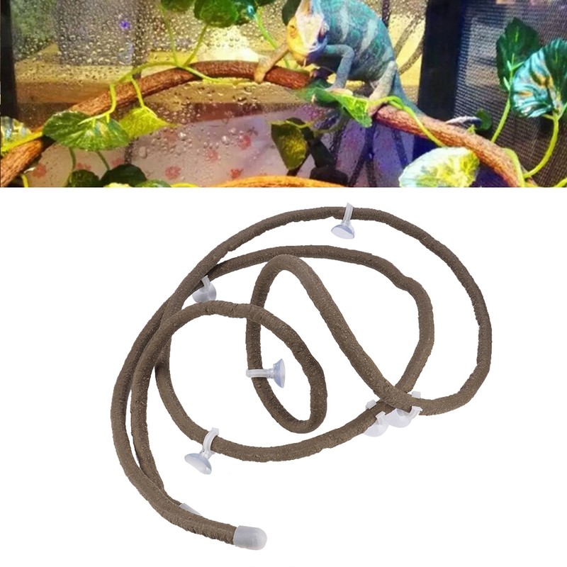 Artificial Reptile Climbing Branch Flexible Jungle 9.84ft Rattan Long Vine