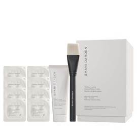 SHANI DARDEN SKIN CARE Triple Acid Peel, 2-Step Exfoliating Face Peel with Mandelic, Lactic & Glycolic Acids, Kaolin Clay Neutralizing Mask & Brush, Helps Improve Dark Spots & Skin Texture, 1.69 fl oz