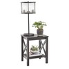 ClosetMaid 3905 X-Frame Design Side or End Table with Shelf,