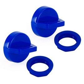 Frezon 2PCS Blue Ignition Key Cover w/Nut Universal Fit for Polaris(most) ATV and Side by Side models from 1994-2022