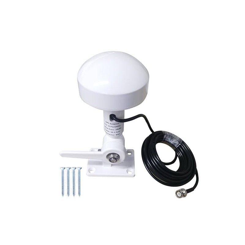 SignalPlus Boat GPS Navigation Antenna for Marine, 16.5FT Cable, BNC,
