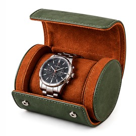 Vintage Leather Watch Travel Case for Storage – Portable 1/2/3-Slot Watch Organizer for Travel and Daily Display