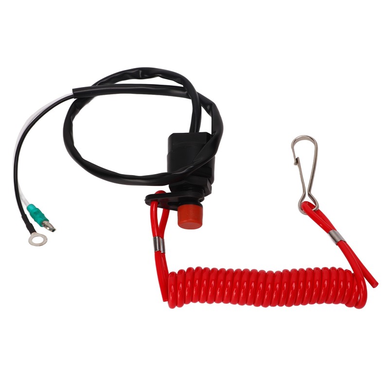 Boat Engine Emergency Stop Switch Safety Tether Lanyard ABS for