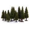 15pcs Green Scenery Landscape Model Cedar Trees with Box
