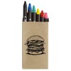 Azeeda 'Stacked Burger' Coloured Crayon Set (CY00029839)