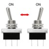 Heschen Metal Toggle Switch Flick Flip, KN3D-102, 12V 25A, ON/ON,