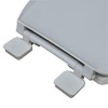 Deluxe White Plastic Closed Front Elongated Toilet Seat