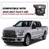SOCKIR Headlight Assembly Compatible with 2015-2017 Ford F150 Passenger &