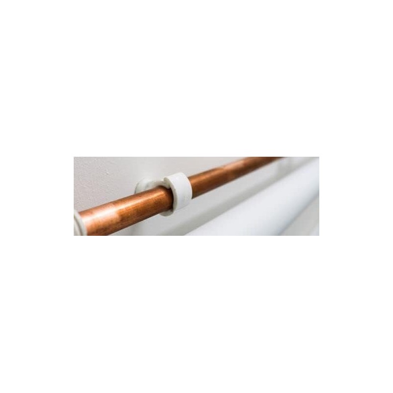 ROHANS Single 15mm HINGED Pipe Clips TS15 for PIPEWORK Black,