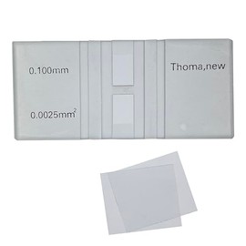 MUHWA Thomas Cell Counting Chamber with 2 Coverslips for Counting Thrombocytes and Erythrocyte