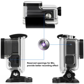 SOONSUN Side Open Skeleton Protective Housing Case for GoPro Hero 7 Black/Hero 6 Black/Hero 5 Black/Hero (2018) Cameras – Charging Camera without Removing Housing Case