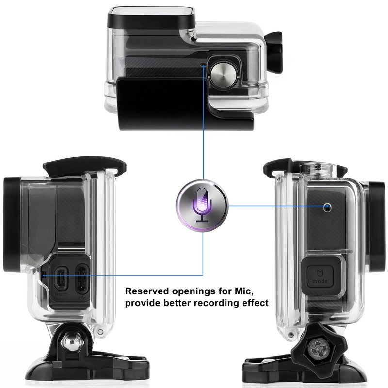 SOONSUN Side Open Skeleton Protective Housing Case for GoPro Hero