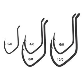 MUSTAD Catfish Hooks 412NP-BN (2/0 -10/0), Größe:8/0
