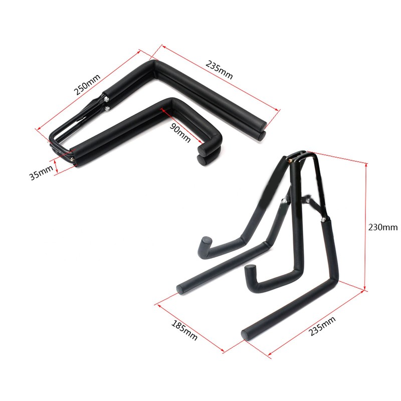 Ukulele Stand Stainless Steel Metal Support Sponge Pad Multifunctional Folding