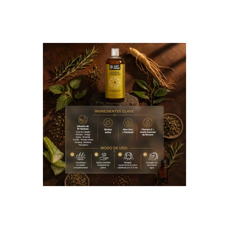 Biotin Essence Shampoo - Beauty Freedom - 480ml - Shampoo