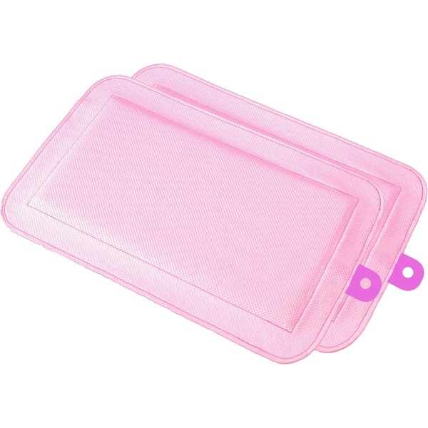 DryFur Pet Carrier Insert Pads Size Petite 13.5in x 8.5in Pink - 2 Pack
