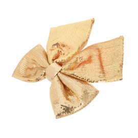 NOLITOY Christmas Tree Ornaments Decor Sequin Bow Glitter Bows for Candy Burlap Pins Tinsel Xmas Party Christmas Tree Hanging Ornament Red Bows Plush Ribbon Pearl Cotton Golden