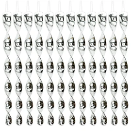 REBECASKYENS 24pcs Reflective Bird Deterrent Rods,Bird Scarers for Gardens, Pigeon Deterrent,7 Color 30cm Hanging Bird Repellents Reflective Wind Spiral- Keep Birds Away From Your Home, Garden, Patio