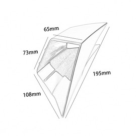 GFARDMOTO Motorcycle Winglets Compatible with Honda CBR650R Suzuki GSX250R 2019-2023, ABS Motorcycle Fairing Wing Deflector Front Fairing Winglets (Carbon Fiber Look)