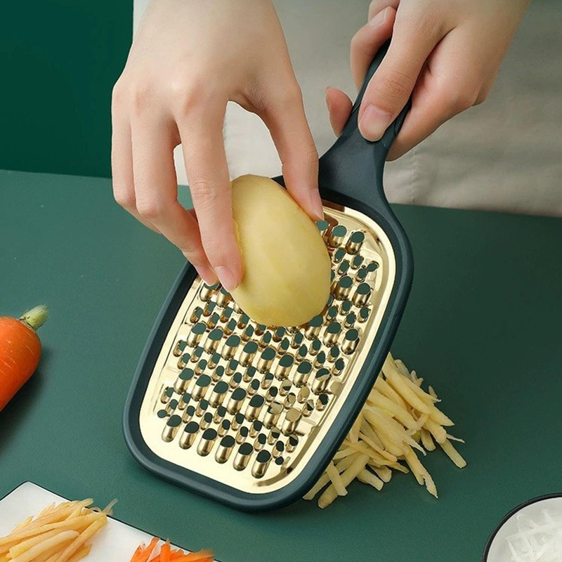 Cheese Grater Handheld, Flat Coarse Stainless Steel Graters Food Grater