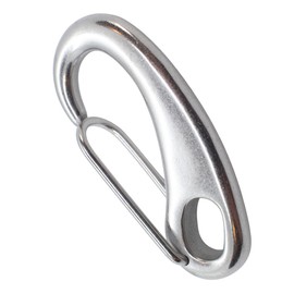 Kobe Brilliant [2.0 inches (50 mm), 1 Piece] Made of SUS316 Premium Stainless Steel Carabiner, Marine Grade Corrosion Resistance, 44.1 lbs (200 kg), Surf Yacht, Fishing, Camping, Surfing (2.0 inches (50 mm), Pack of 1)