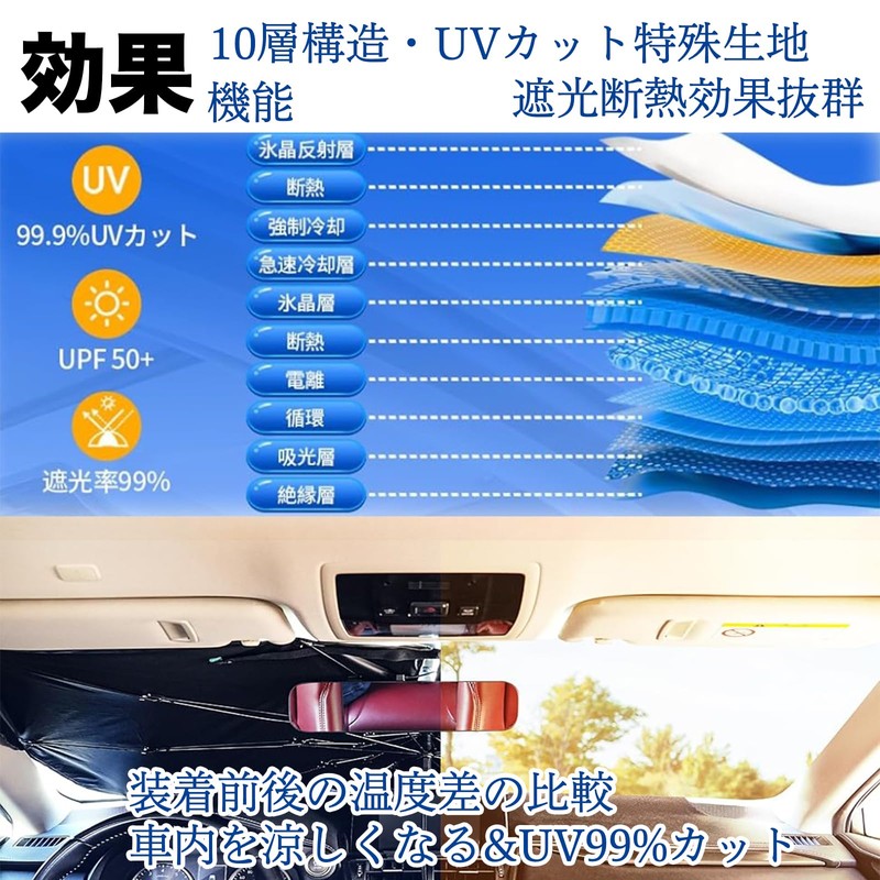 Lexus LBX Windshield Sunshade Umbrella Shape Folding Sun Shade Sun