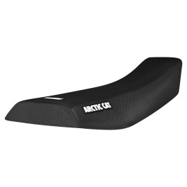 Yamaha 2002-2004 Arctic Cat 375 400 500 ATV Seat Cover ALL BLACK Gripper LOGO #451
