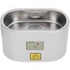 600ml Mini Ultrasonic Denture Cleaner Jewelry Eyeglasses Stainless Steel Cleaning