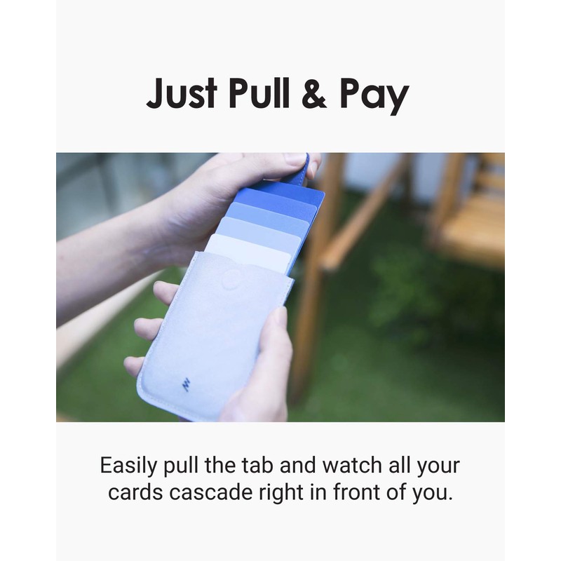 Dax Unisex-Adult wallet with a trick up its sleeve, Blue