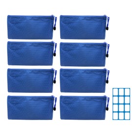 Zipper Bags Zipper Pouch 8 Pack File Bags Document Storage Bags Makeup Pouch Zipper Pouches for School Home Office Supplies Travel Cosmetics Accessories Puzzles Games Organizing Storage