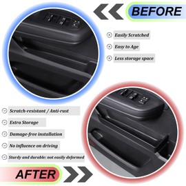 Door Organizer for Honda Pilot 2016-2022/ Passport 2019-2023, Car Door Stroage Box, Front Door Insert Organizer Box Tray, Door Armrest Stroage Box, Grab Handle Tray, Insert Pallet Container (Type G)