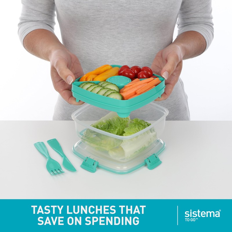 Sistema 1.1L Salad To Go Bento Box