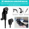 14-Piece Angle Screwdriver Set, 105° Angle Attachment for Cordless Screwdriver,