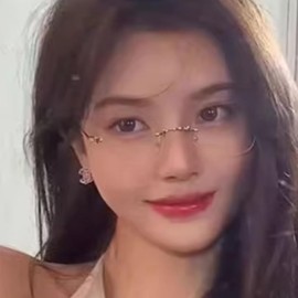 88flix Korean Glasses, Rimless, Date Glasses, Dimming Sunglasses, Polarized, Color Changing, Dimming, UV Protection, Butterfly Sunglasses, gold