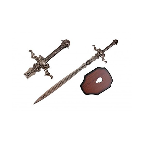 43" Double Dragon Sword with Two Small Dagger and Plaque