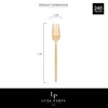 Luxe Party 240 Pieces Premium Plastic Disposable Forks | Matrix