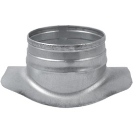 Round Saddle Take Off for 8'' Inch Duct - 4'' Outlet Branch Extension - 90 Degree Splitter - Vent Duct Transition - Round Easy-Fit Galvanized Steel HVAC Takeoff Ducting