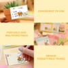 Sunicon Cute Cartoon Sticky Notes, Portable 20 Sheet Self Stick