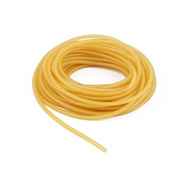 Latex Tubing, Latex Tube Natural 3/8in OD 1/4in ID Slingshot Tubing Surgical Tube Catapult Tube Rubber Hose Speargun Band 10FT 33FT 50FT (50 FT, Natural)