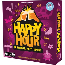 Asmodee - Cocktail Games - Happy Hour - The Best Drinking Game for Adults 18+ - Party Game - Various Challenges - Fill the Glasses - 3 to 10 Players - French Version