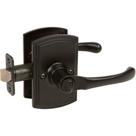 Delaney Hardware 502T-AR-BLACK-Privacy Artino Lever Privacy, Black