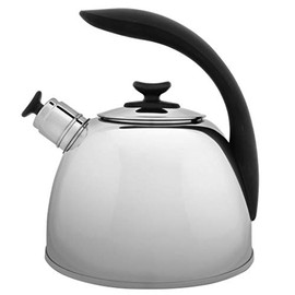 Berghoff Lucia 18/10 Stainless Steek Whistle Kettle, 2.6qt, Tea Coffee Kettle - Silver